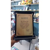 Orta Boy Lacivert Kadife Plaket 12x16 cm Orta Boy Lacivert Kadife Plaket 12x16 cm
