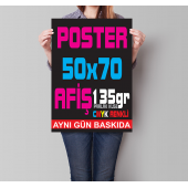 50x70 Poster Baskı (Parlak Kuşe)